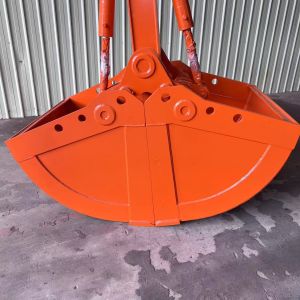 Antiwear Round Excavator Clamshell Bucket , Hydraulic Shell Excavator Sand
