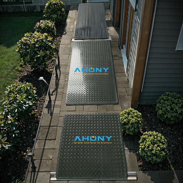 Walkable Solar Floor Tile Rough Surface PV Module Anti-slippery Floor Panel