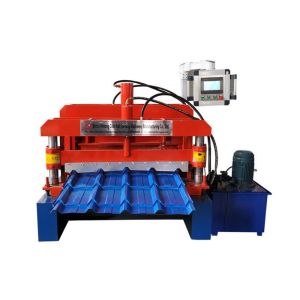 Step Glazed Roof Tile Roll Forming Machine Shaft Diameter ￠70mm 13 Rows Rollers