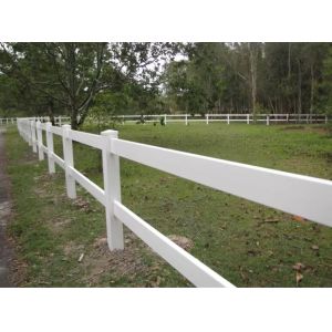 Cattle Vinyl 2 Rails 3 Rails Easy Assemble DIY PVC Ranch Rail Fence