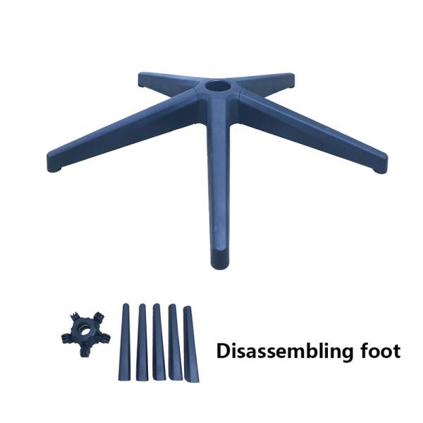 New Disassembly Passed Bifma Test Black Nylon Swivel Chair With Removable Foot