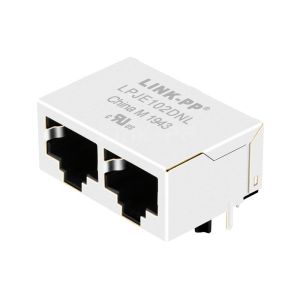 Cheap WE 615016137621 Compatible LINK-PP LPJEF102DNL Tab Down Without LED 1X2 Port RJ45 Network without Integrated Magnetics for sale