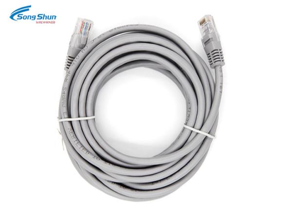 Quality Grey Network Patch Cord RJ45 26AWG UTP Cat 5 For Router Computer Custom Length wholesale