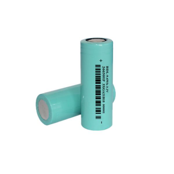 High Power 26650HP 3.2V 2500mAh 25C Lithium Ion Rechargeable Cell With 3.65V And
