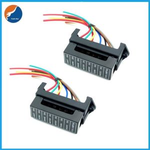 Multiway 30A Automotive Blade Fuse Holder 60VDC Brass Contact Terminal