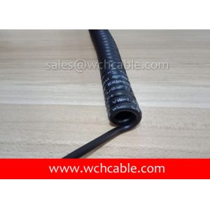 Cheap UL Curly Cable, AWM Style UL20240 26AWG 4C VW-1 125°C 30V, TPE / TPE for sale