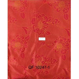 Red Bottom polyester Mattress Fabric 100g/M2 Jacquard Quilted 2.3m Width