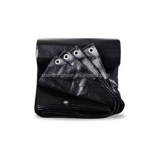 Polyethylene Black PE Tarpaulin for Rainproof and UV Resistance Width 2-11m