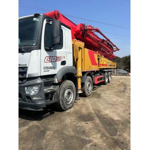 62m Used Concrete Pump Truck on Mercedes Truck with 180m3/h Max Concrete Output