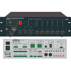 Zone Evac Controller Voice Alarm System Built - In 500W Class - D Amplifier