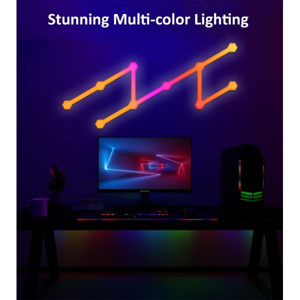 WiFi 2.4GHz Glide Wall Light 16 Million Color For Indoor Decoration