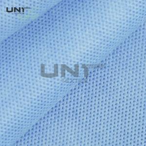China Blue Color Polypropylene PP Spunbond Non Woven Fabric With PE Film Laminated For Medical Bed Sheets on sale
