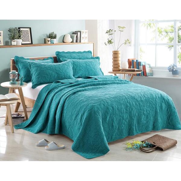 Machine Washable Bedding Quilt Sets Soft Reversible Polyester Quilts in
