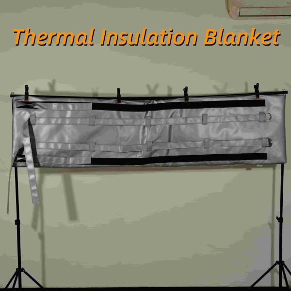 Quality Factory Wholesale Removable And Reusable Soft Heat Insulation Cover High Temperature Fiberglass Fabric  Insulation Jacket wholesale