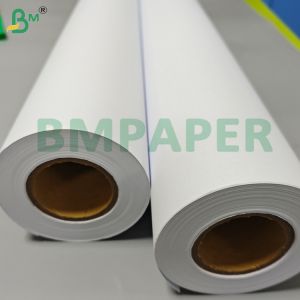 80Gsm 610mm*150m Uncoated Clear Image CAD Plotter Paper Rolls