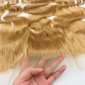 China 613 Color Transparent 100% Human Hair Lace Closure Remy Hair Closure on sale