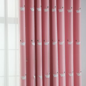 Linen Blackout White Curtain Sheer Fabric 52*84inch 100% Polyester