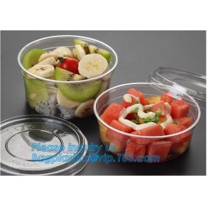 China 1000ML salad disposable plastic food container soup bowl noodle bowl,Food Grade Custom Transparent Disposable Plastic Fa on sale