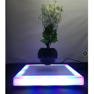 Cheap 360 led light ceramic magnetic floating levitation air bonsai plant tree pot for sale