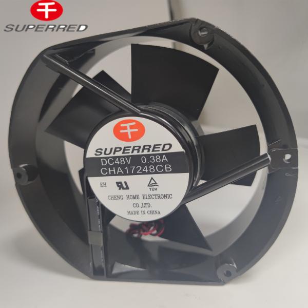 Efficient Black DC Cooling Fan With 3-Pin Connector For Industrial Cooling