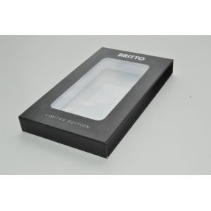 Transparent Coated Paper Phone Case Packaging Box, Custom Rigid Board Gift