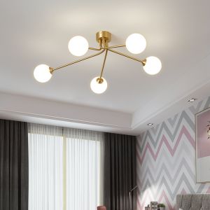 Minimalist chandelier Nordic decor Surface Mounted lamp gold chandelier(WH-MI