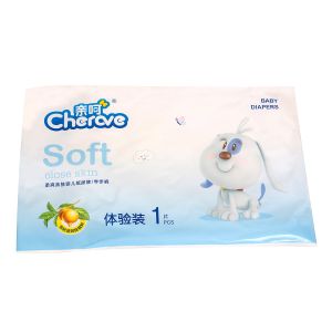 China Magic Tape Baby Disposable Nappies Newborn Super Absorption 750ml on sale