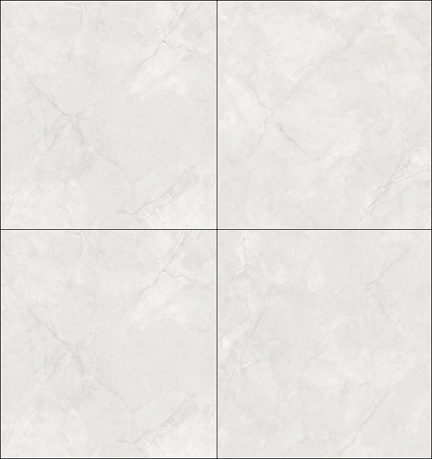 Cheap Stunning Marble 800x800mm Light Gray Polished Glazed Porcelain Tiles For Hotel Antibacter for sale
