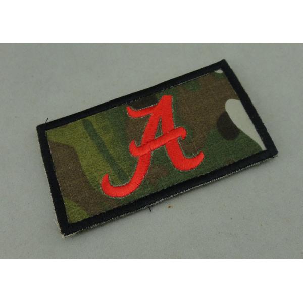 Quality Customized Police Rubber PVC Patch with Raised Logo / Magic Tape wholesale