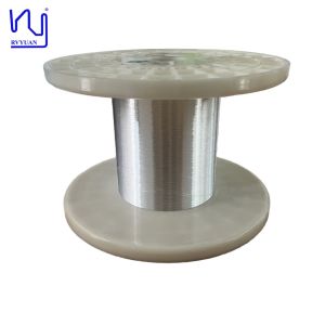 China UEW Enamel Insulation Silver Plated Wire 38AWG Voice Coils Wire 0.102mm Diameter on sale