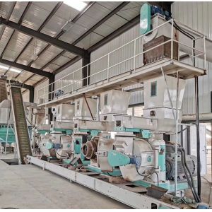 Horizontal Wood Waste Pine Material Pellet Production Line Pellet Makine