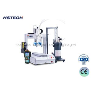 High Capacity LED Bulb Glue Dispensing Machine With Four Work Stations