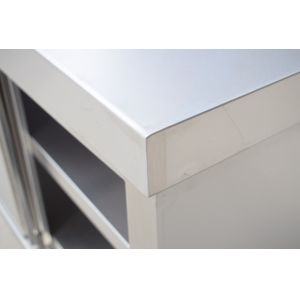 NSF Certified Heavy Duty Stainless Steel Table With Undershelf And Galvanized Legs