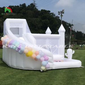 Bouncer Slide Combo Inflatable Bouncy House Castle With Slide and Pool Jumping