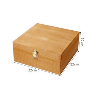 Ultraportable Small Wooden Box Packaging With Lock Dustproof Reusable