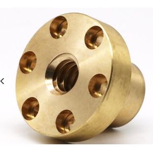 Precision CNC Machining Metal Thread Accessories Trapezoidal Flange T Type Brass