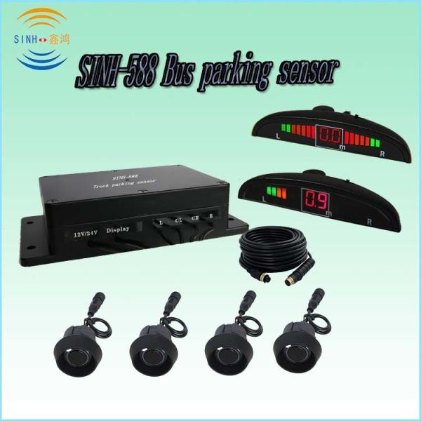 Quality 12v or 24V Input LED Bus and Truck  Parking Sensor System  The detection range is 5 meter waterproof radar wholesale