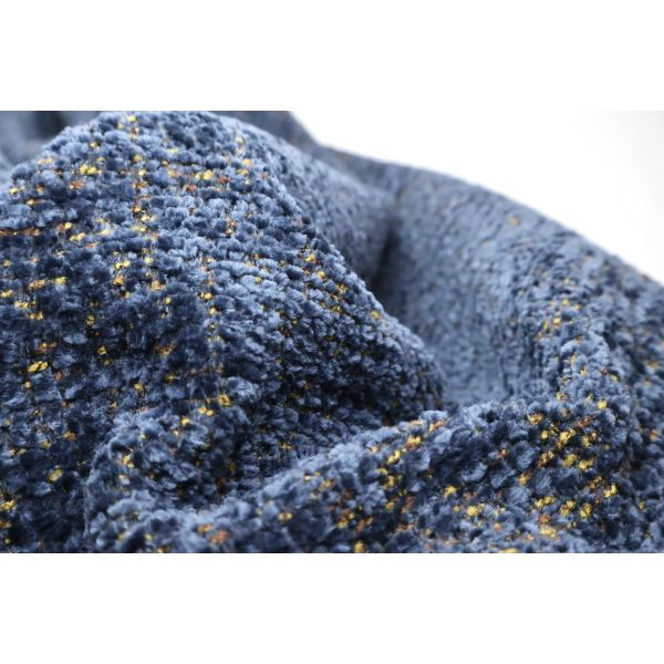 High Quality New Plain 100% Polyester Jacquard Double Blended Woven Chenille