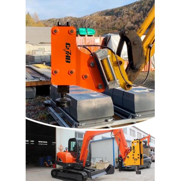 Q345B Excavator Post Driver Yakai CTHB20 Hydraulic Pile Hammer For 1.2-3ton Excavator