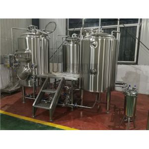 Cheap Customized 500 Litre Beer Brewing Equipment With Three Vessles Brewhouse for sale