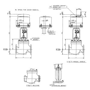 KOSO Control Valve 510T Top Guided Single Seated Globe Valves With 5200LA