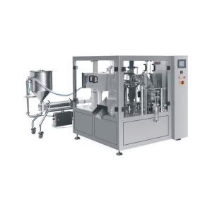 Industrial Laundry Liquid Packaging Machine Automatic Premade Pouch Packing