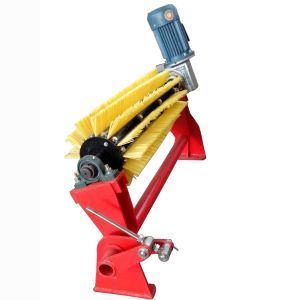 Motorized Rotary Brush Belt Cleaner Secondary For Coal Mining