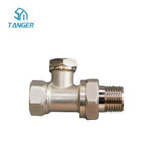 Cheap Trv Straight Nickel Plated Towel Rail Valves Towel Through 1/2 for sale