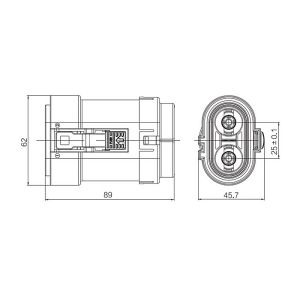 Right Angle Auto Electrical Plugs And Sockets