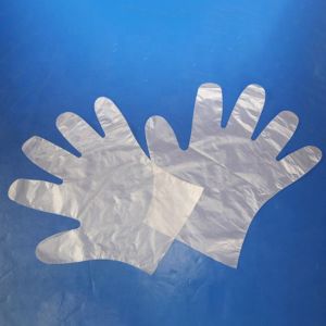 China Customizable Thickness Disposable PE Gloves , Disposable Clear Plastic Gloves on sale
