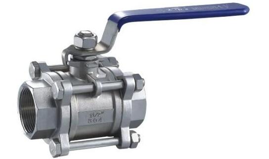 Female Reduced Bore Ball valve 3 piece Screw-On Lever operated