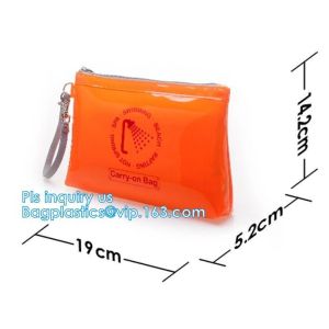 PVC zipper bag transparent plastic self-sealing bag socks plastic bag stationery