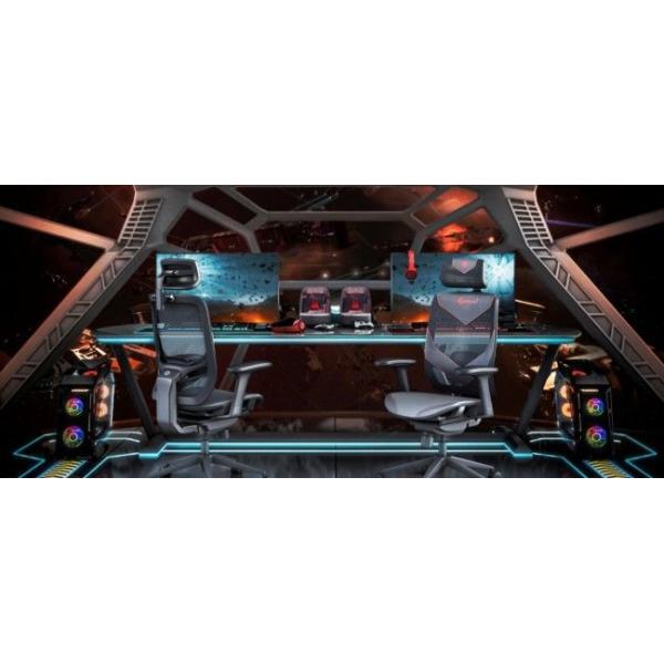 Inflex X Swivel Gaming Chairs Mesh Office Racing Seating With Embroidered PU