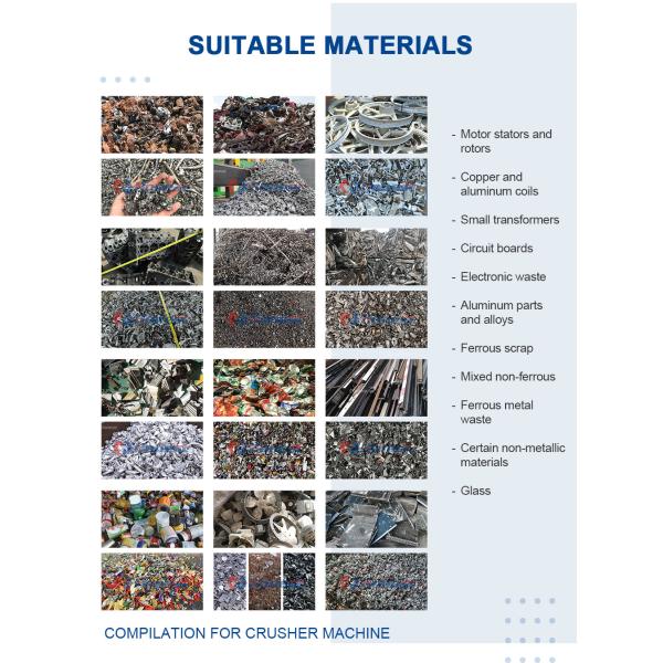 Recycling Scrap Metal Crusher Machine Scrap Metal Shredder Waste Aluminum Iron Crusher Scrap Steel Car Metal Metallurgy Machine